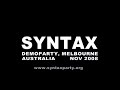 Syntax Demoparty 2008 Invite  (Amiga AGA / OCS Demo)