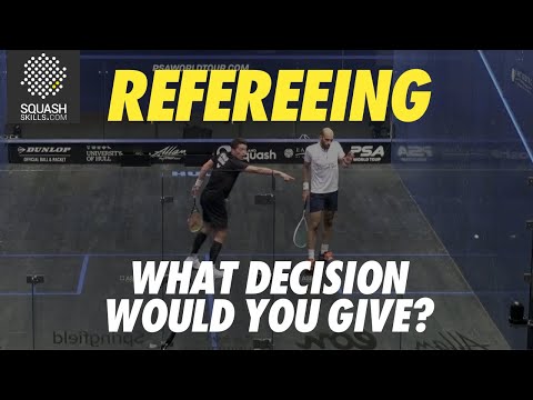 Squash Refereeing: Kandra v ElShorbagy - No Let