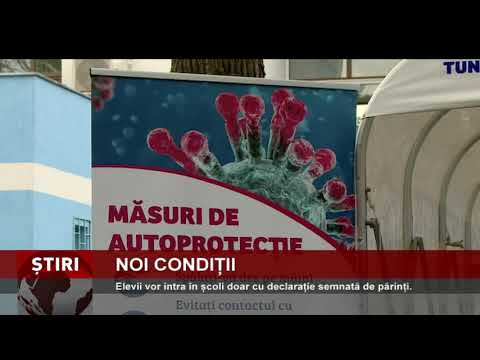 Elevii vor intra în școli doar cu declarație semnată de părinți