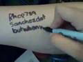 200 subscribers written in sharpie
