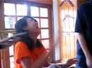 Rebec laughing