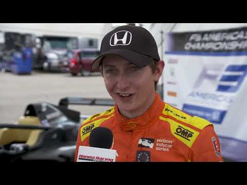 Honda IndyCar Driver Zach Veach Takes F3 Americas Car for a Spin