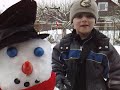 Douglas 3 years from sweden and snowman