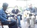 The Sweet Set playing in Altadena - set of reels on uileann pipes, fiddle and guitar