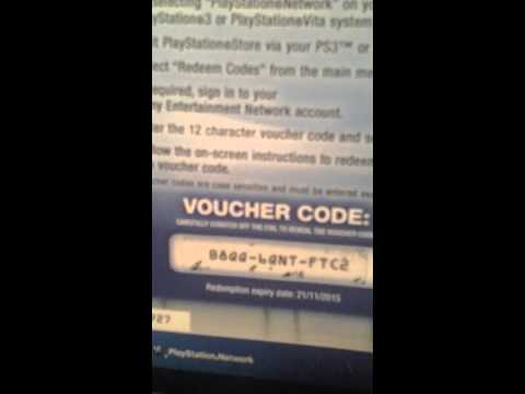 how to redeem codes on ps vita