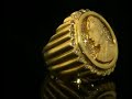 NegusJewelry.com Man Golden Diamond Ring