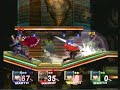 SSBB - Ganondorf Defends Himself Against 3 Marths