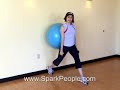 Stability Ball Lunge with Weights- Coach Nicole\