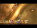 Smash Bros Brawl - online match Luigi vs Dedede vs Toonlink