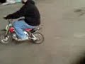 grind on a minibike crf50 xr50 grinding sliding