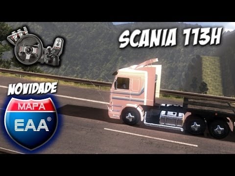 Euro Truck Simulator 2 - Mapa EAA - Subindo serra de Paranaguá - Scania 113H - Com Logitech G27