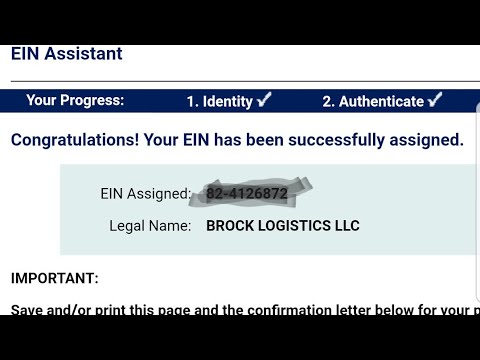 video-linktoworks-How To Get A (FEIN) aka Tax ID number for Lease...
