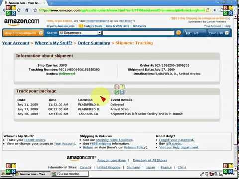 how to track amazon order