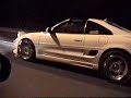 Toyota MR2 Turbo Burnout Launches and Crashes Into Cars