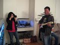 Nhin Lu singing on Rock Band
