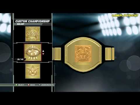 how to create a championship belt