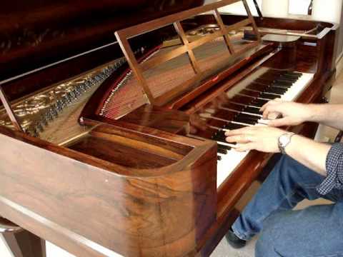 chickering piano - This lovely Chickering rosewood square grand was built about 160 years ago in Boston, only one year before company founder Jonas Chickering died, and two yea...