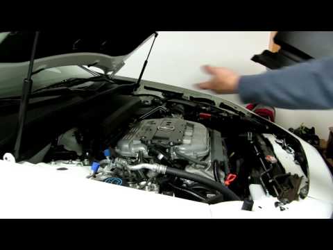 How to remove and install the Engine Bay cover on Acura TL 2009-2014