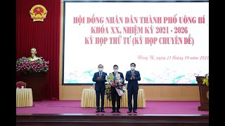 Kỳ họp thứ 4 HĐND thành phố Uông Bí khoá XX, nhiệm kỳ 2021-2026