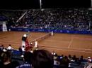 navratilova/nastase - seles/bahrami  in a demonstrative match in bucharest