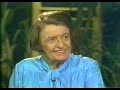 Ayn Rand Phil Donahue Interview Part 1 of  5