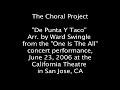 the choral project performs 