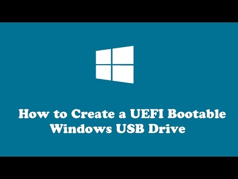 how to create uefi bootable usb