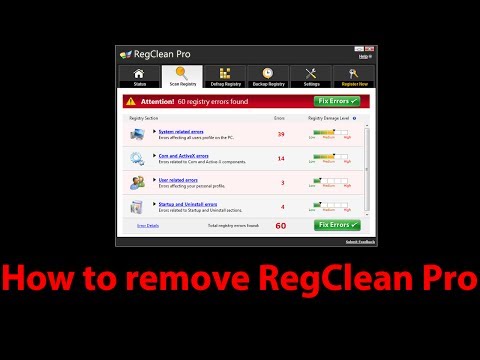 how to remove reg pro cleaner