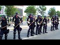 Riot police and anarchists at the RNC Riot police and anarchists at the RNC