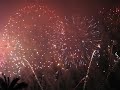 fireworks show for the santa rosalia day in palermo