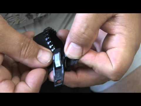 how to fasten a zipper