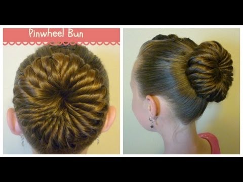 hairstyle - This hair tutorial shows how to create a cute bun for dance, gymnastics, ballet, etc. Please visit our site for more hairstyle ideas: http://princesshairstyl...