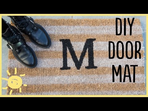 how to do door mats at home