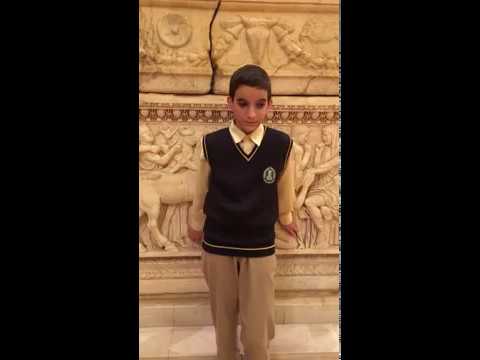 A 13-year-old blind boy: Seeing with the hands at National Museum of Beirut