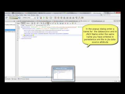 how to define jta-data-source