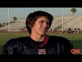 Football player Josh Johnson plays with band Football player Josh Johnson plays with band