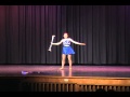 Hannah baton twirling