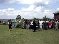 Village greeting at Kakamega, Kenya