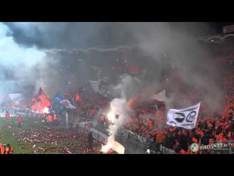 28.11.2013 Bordeaux - Eintracht Frankfurt | Walk - Pyro - Support