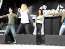 Rahel Fischer and DMJ rehearsaling the song \