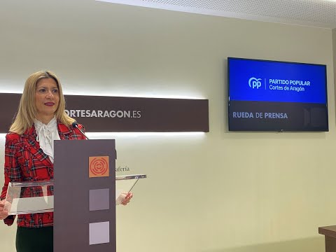 Vaquero solicita la comparecencia de Lambán para debatir sobre la situación del vicepresidente Aliaga