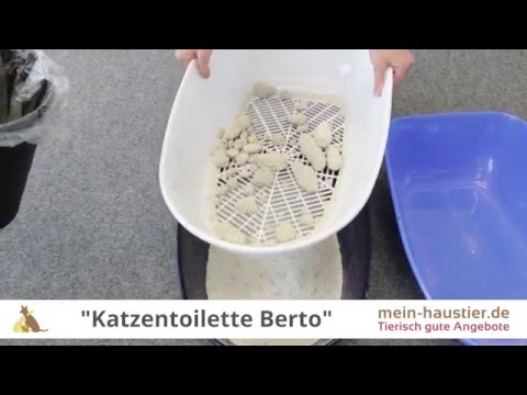 Das perfekte Katzenklo: Katzentoilette Berto mit Sieb