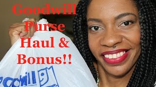 Goodwill Purse Haul & Bonus