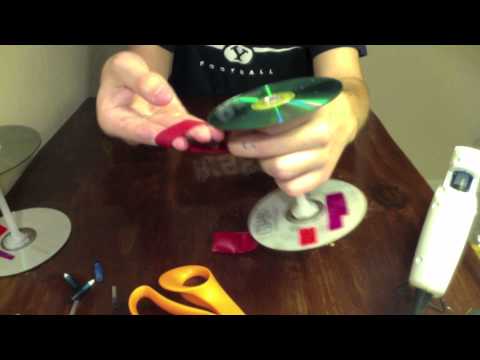 how to attach cds as wheels