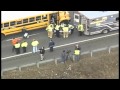 Raw Video: Bus Crash Aerials