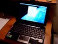OS X Leopard boot on an Asus 1000HA Eee PC.