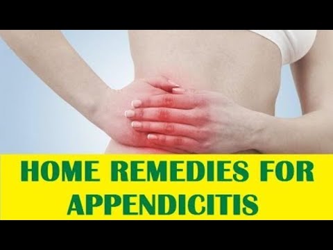 how to cure appendix without operation