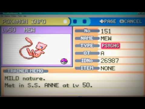 how to get a mew in pokemon fire red