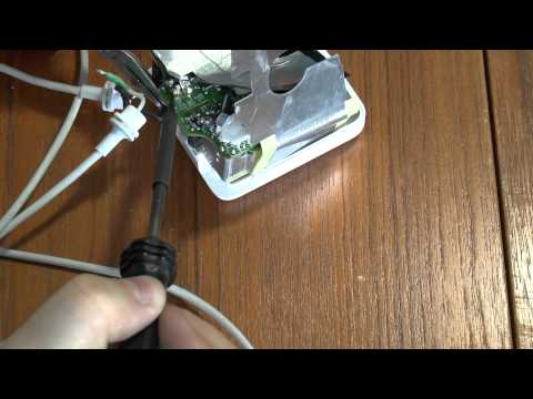 cable supply - The cable came out of the MagSafe plug on my MacBook power supply, so I ordered a replacement cable. This is how to crack the power supply open and fit it, n...