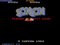 just playing a quick game of sonson for the arcade. i did a review of this game a few years back, and that video will be a response to this video, so if you never saw that review, check it out. though that review mainly talks about the capcom classics collection version for the ps2.